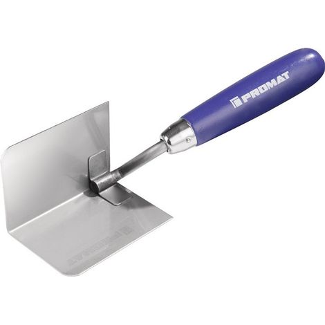 Llana para ángulos interiores L. 60mm inox con mango de madera de haya VA PROMAT