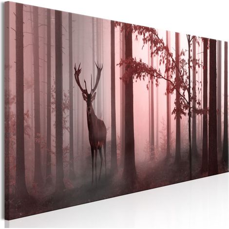 Tableau Imprimé "Morning Narrow Pink" 45 x 135 cm (1/2)