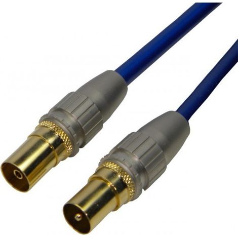 Cable Antena TV Macho-Hembra  2m Recto HQ