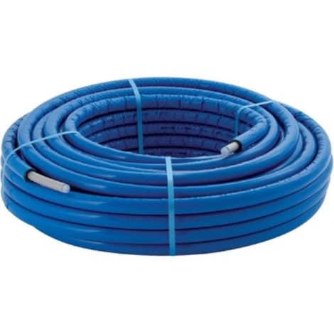 PushFit tube ML 16 mm préisolation ronde 10mm bleu en couronne