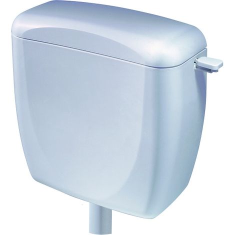 Siamp – Réservoir de chasse d'eau semi-bas 9L – Installation murale – Commande manette latérale – Cuve anti UV – Largeur 430mm – Hauteur 380mm (1/5)