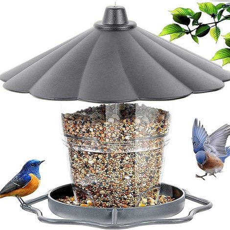 Mangeoire Pour Oiseaux - Lanterne Suspendue Imperméable Extérieur - Capacité 820 Ml - Pour Jardin Ou Balcon - 1 Pièce (1/5)