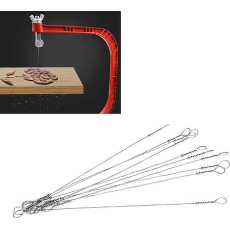 Packung mit 10 multifunktionalen 150-mm-Drahtsägen mit kleinem Sägeblatt. (1/5)