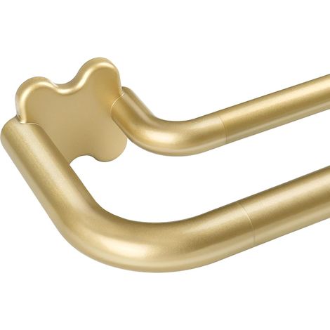 Double Tringle a Rideaux Doré, Tringle Double Rideaux 80 à 148 cm (1/5)