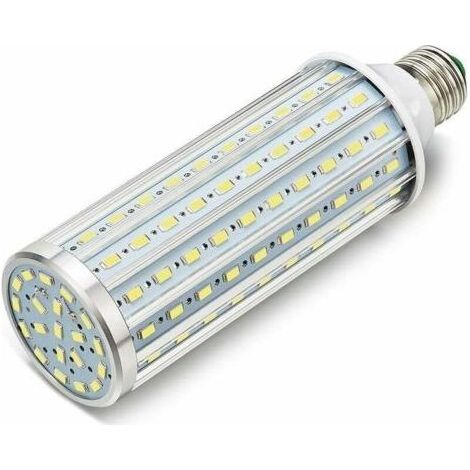 Ampoule Led, E27 60W 6000K 5850LM 550W Ampoule de haute puissance en aluminium de conversion équivalente, AC85-265V, réverbère de LED, 360 degrés projecteur, pour le garage, allée,(1Pcs,lumière blanch (1/5)