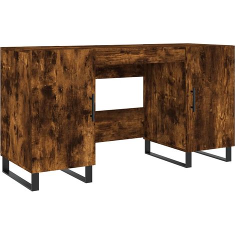 Maison Exclusive - Schreibtisch Räuchereiche 140x50x75 cm Holzwer