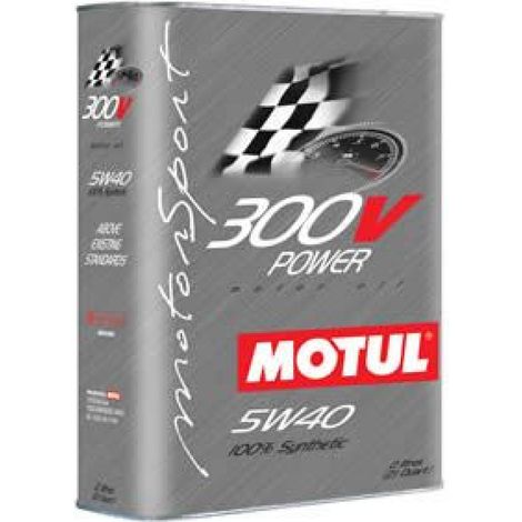Huile moteur 5W40 - 2 Litres - 300V Power