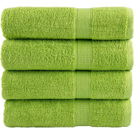 vidaXL Essuie-mains de qualité supérieure SOLUND 4 pcs vert pomme