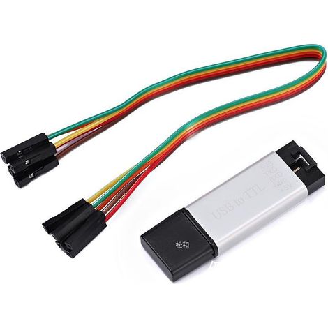 Module CP2102 en boîtier aluminium, module de port série USB vers TTL, téléchargeur STC, carte de flashage et de mise à niveau. (1/5)