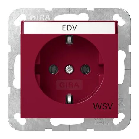 Gira Base SCHUKO BSF WSV System 55 Rojo [4457108], 4457 108