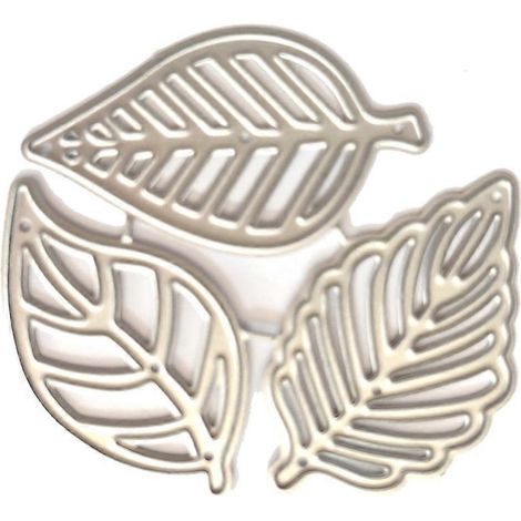 Set drei Blätter Metall-Stanzformen DIY Stempel Prägen Scrapbooking
