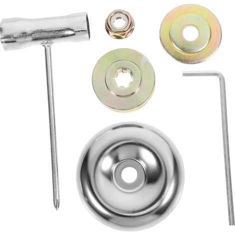Toyvian 6 Pièces Kit de Accessoires pour Tondeuse à Gazon avec Adaptateur de Lame et Débroussailleuse pour Entretien de Jardin Compatible avec Broyeurs et Tondeuses (1/5)