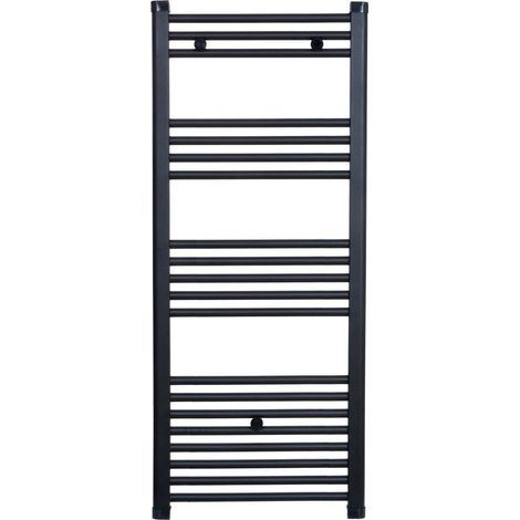 Radiador toallero de agua caliente CODA 120 x 60 cm negro (1/3)