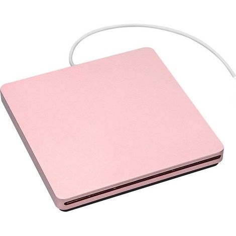 Graveur CD/DVD externe USB 2.0 Type-C ultra-fin et portable à fente (or rose) (1/4)