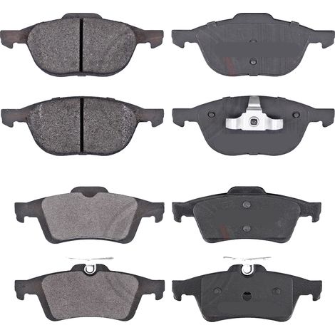 KIT PASTIGLIE FRENO ANTERIORI E POSTERIORI compatibile con MAZDA CX-5 (KE,GH,KF) / PASTIGLIE FRENANTI AUTO OEM FDB4357,FDB5116 / SOSTITUZIONE DIRETTA / BASSA POLVERE / SILENZIOSO