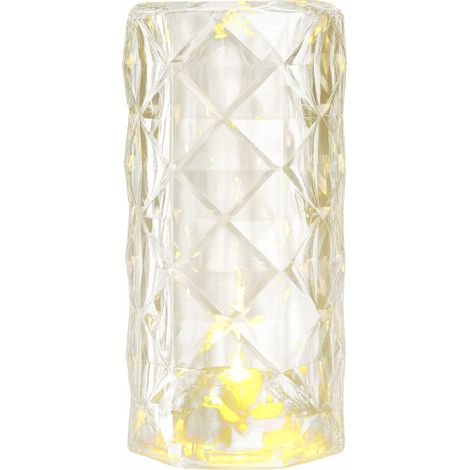 Lampada LED a cristallo, alimentata a batteria, luce calda, VERGIONIC
