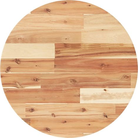 Dessus de table Dessus de bureau Plateau de table rond Ø50x4 cm bois massif d'acacia
