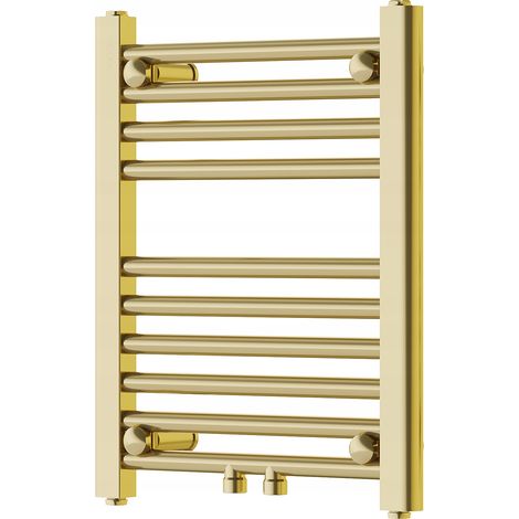 Radiador secatoallas eléctrico 140W 50x40x3cm, Dorado (1/3)