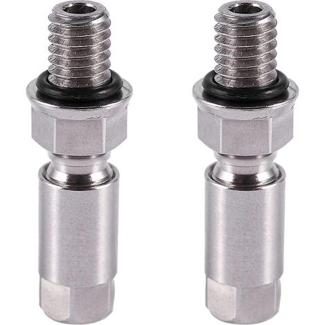 Convient pour deux raccords de flexible de frein à disque hydraulique, raccords en forme d'olive, fabriqués en acier inoxydable et en alliage d'aluminium, compatibles avec les freins E5, E7, E9, ER, X (1/5)