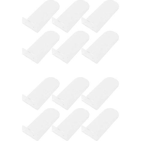 Lot de 12 étagères flottantes à chaussures, présentoirs muraux transparents en acrylique pour chaussures et baskets de collection (1/5)