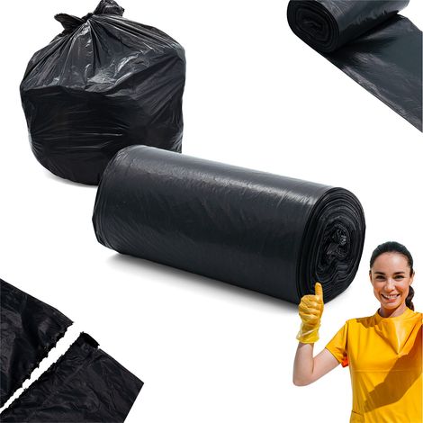 Sacchi per rifiuti 90 l neri in LDPE, confezione da 25 pezzi (1/5)