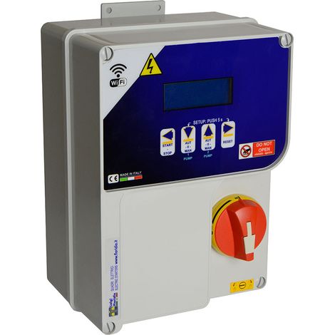 ADEM-RS Quadro Elettronico Elettropompa Monofase seriale RS-485 e modulo Wi-Fi