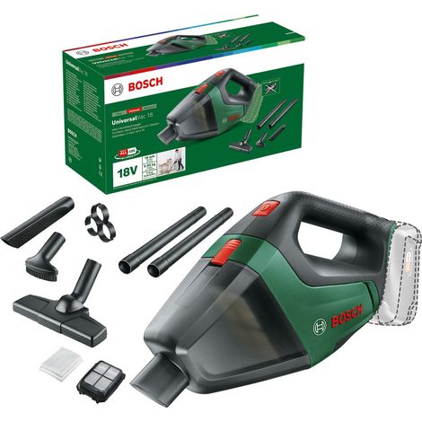 Bosch Cordless 18v Vacuum Cleaner UniversalVac 18 Bare 06033B9102 + 5 Nozzles