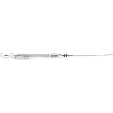 Jauge d'huile flexible en acier inoxydable pour moteur, accessoire compatible Ford 260 289 302 SB, mesure de niveau d'huile précise, tige souple résistante à la corrosion. (1/4)
