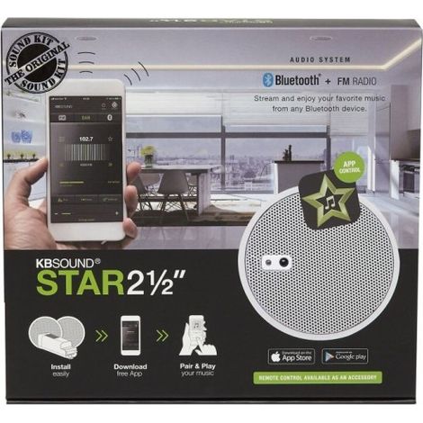 Kit di amplificazione da incasso Kbsound Star 5 - 2 x H.P. bianco - XPE