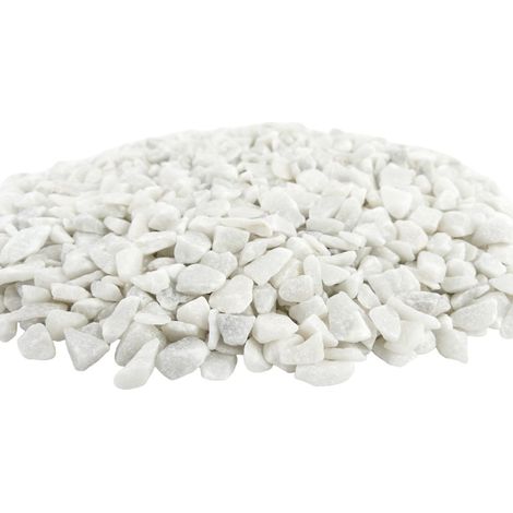 Galets décoratifs 9-13 mm - BLANCS - Couvre-sol pour pots et jardinières - 1 kg (1/5)
