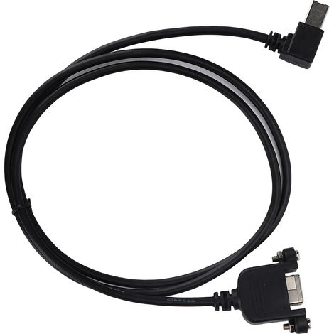 Câble d'extension USB mâle vers femelle à angle droit 90 degrés avec fixation par vis (1/5)