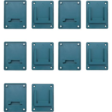 Packung mit 10 Wandhalterungen zur Aufbewahrung von Makita 18V-Akkus für Elektrowerkzeuge