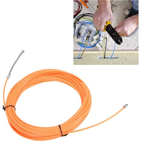Tire-fil orange de 30 m pour passage à travers les murs (1/5)