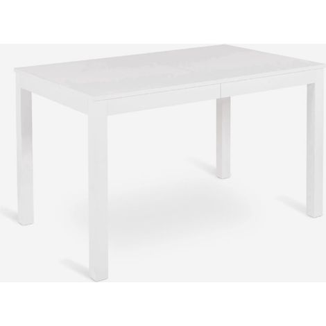 Mesa de comedor extensible 130/210x80 cm Belfort - Blanco (1/3)