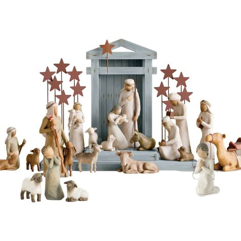 Ensemble de 20 ornements en résine représentant la Nativité de Jésus, cadeau de Noël Maria (1/5)