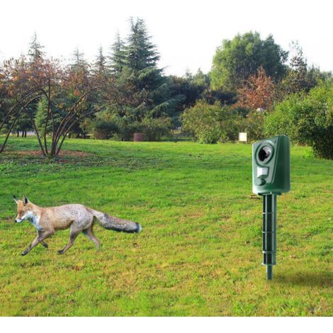 Dissuasore Ultrasuoni per Animali da Giardino, 2 Pezzi, Anticatene, Antiuccelli, Protezione Naturale per Giardini e Campi (1/3)