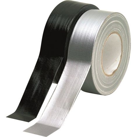 Toile adhesive dechirable noire 48mmx25m