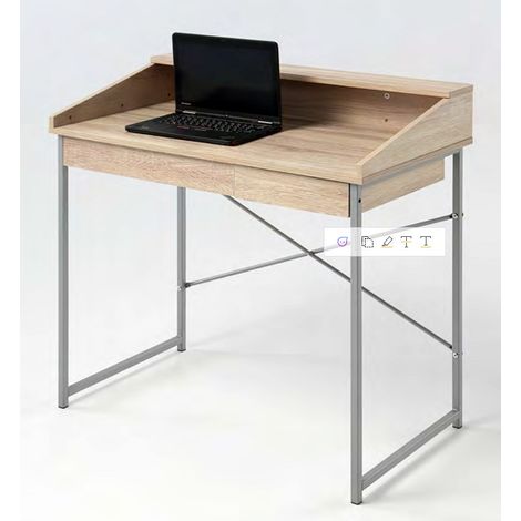 Mesa de estudio Kala metal haya 1 cajon