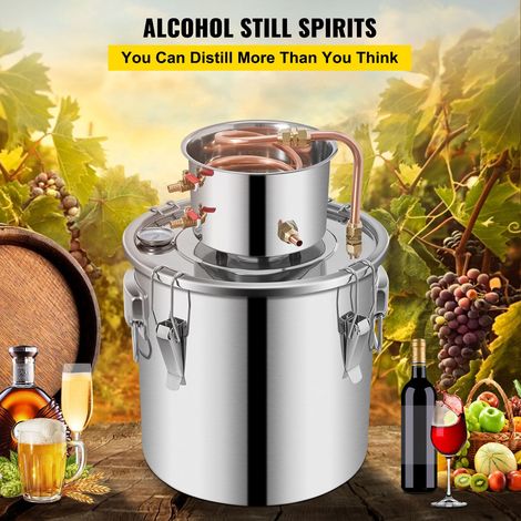 Alambic distillation 36,3 L kit entièrement équipé pour huile essentielle avec pompe à eau (1/5)