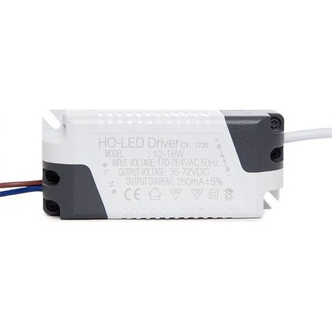 Driver no dimable para downlights de LEDs 12W (1/2)