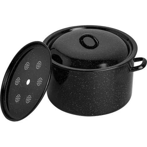 Pentola smaltata Emalia Polska Pleszew per barattoli con coperchio 32 cm 16 l (1/5)