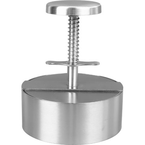 Presse-hamburger en acier inoxydable 304, moule pour galettes de viande, presse à burger 11,4 cm, outil de cuisine professionnel. (1/5)