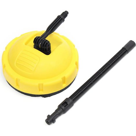Rotierende Reinigungsbürste für Kärcher K-Serie mit Teleskoplanze und Bajonettadapter, gelb (1/5)