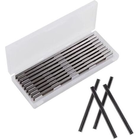 Kaelt - Lames de raboteuse réversibles HSS 82mm - 10 pièces - Compatibles Makita, Black & Decker, Bosch, Dewalt et Elu - Dimensions 82x5.5x1.2mm (1/5)