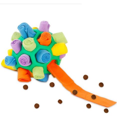 Beschäftigungs-Schnüffelball für Hunde, Plüsch-Bissfestes Haustierspielzeug für Zuhause