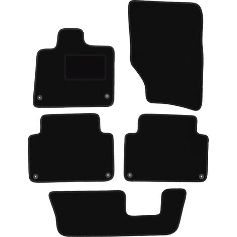 Schwarze Velours-Fußmatten für: Audi Q7 I 4L SUV (2005-2015)