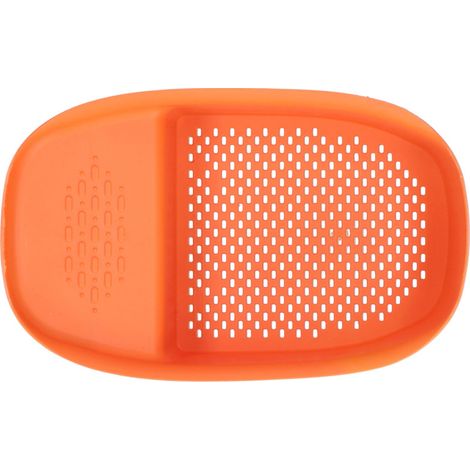 Escurridor de fregadero multifuncional, filtro para frutas y verduras para restos de comida, ideal para la cocina (naranja).