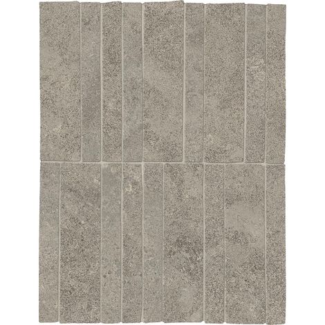 Mosaïque effet Pierre Calcaire Gris Cendré Stick 30x19,5x0,9 cm Mat Rocalta - Sol et mur intérieur (vendu par carton de 0,351 m²) - RO'MA CARRELAGE