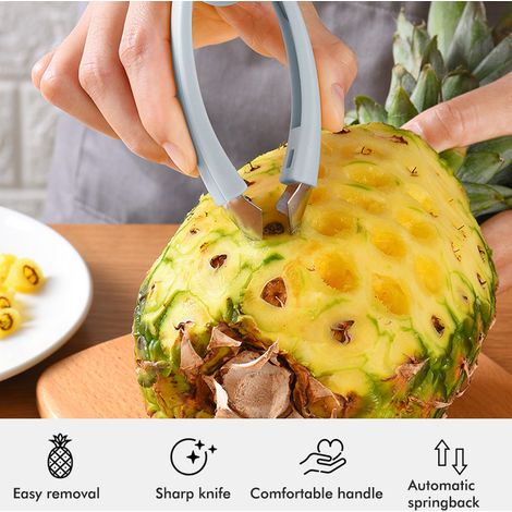 Équeutoir à fraises, éplucheur d'ananas, équeutoir à fruits et légumes, gadget de cuisine portable (1/5)