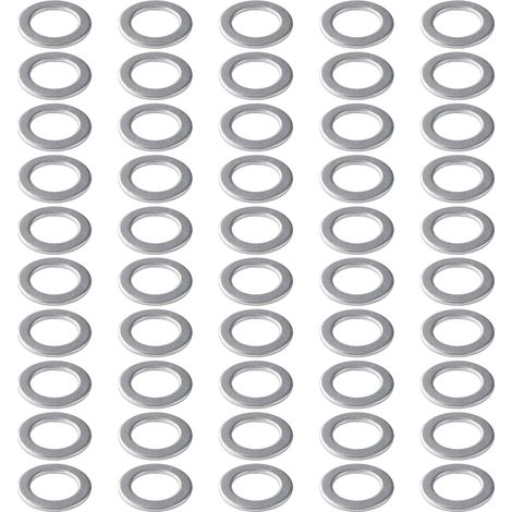 50 pièces 10,2 x 15 x 1 mm Montage de charnière de porte, rondelles pour charnières de porte, anneaux de porte de chambre, anneau de charnière de porte, pour charnières de porte de chambre (1/5)